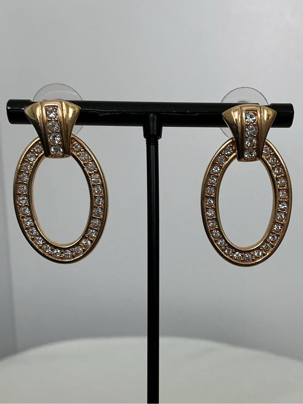SWAROVSKI GOLD CRYSTAL EARRINGS